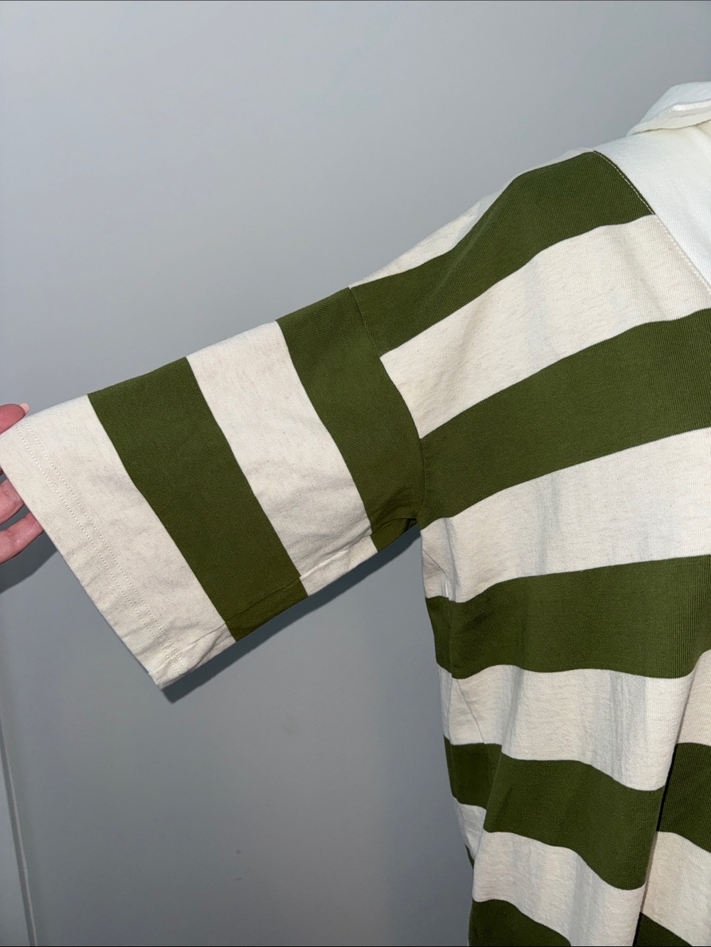 Daily Practice by Anthropolgie Oversized Striped Maxi Rugby Polo Dress - Picture 5 of 9